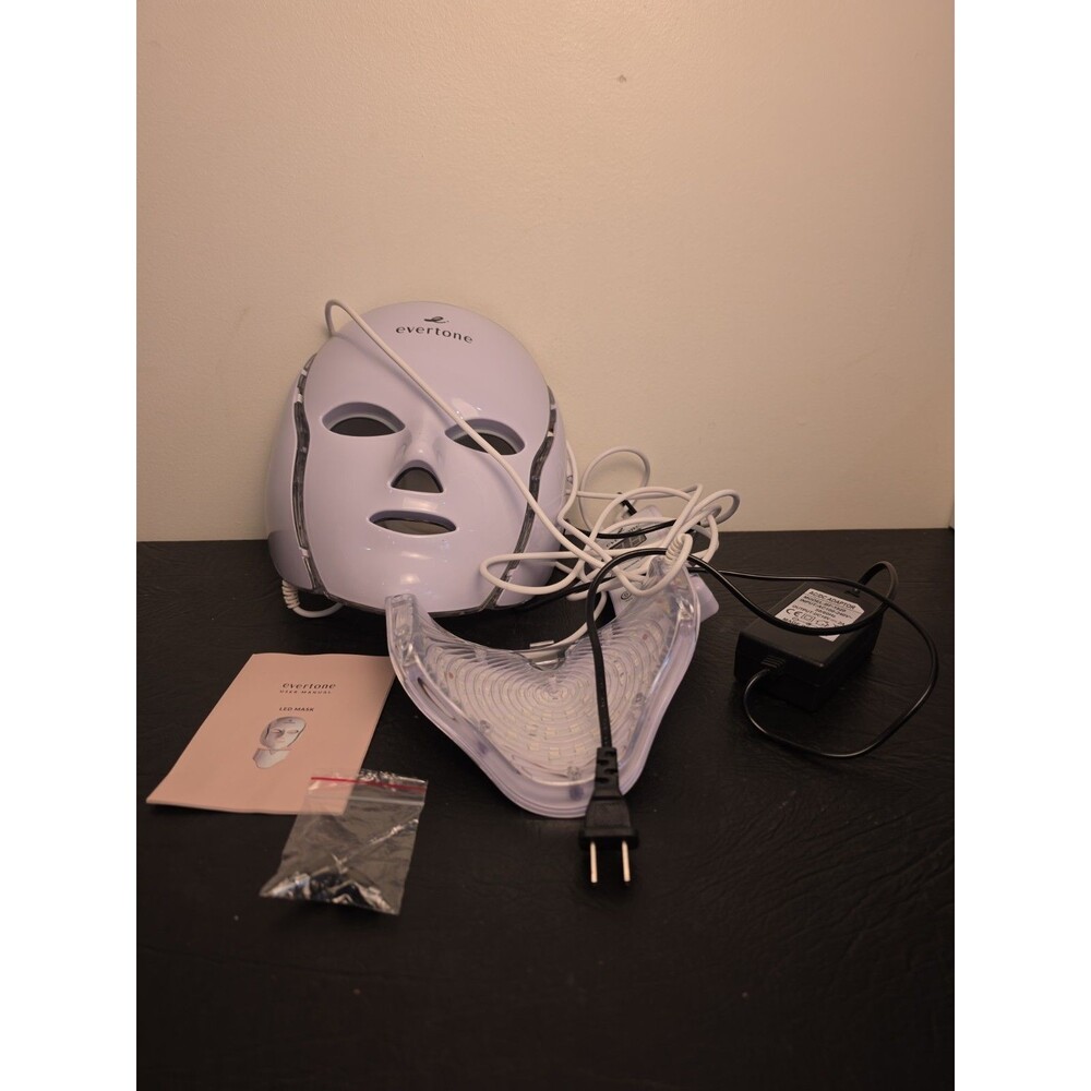 Evertone Omniglow LED Face and Neck LED Microcurrent Mask Red Light Therapy